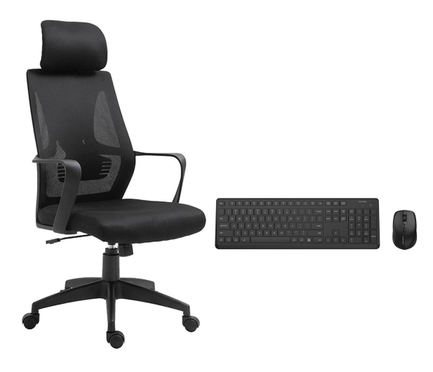 Silver Monkey Fotel biurowy SMO-650 + S42 Wireless Set - 1351957 - zdjęcie
